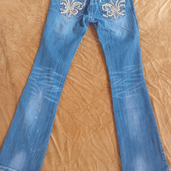 Miss Me Thick Stitch Bootcut Jeans Size 27x33 - Picture 11 of 16